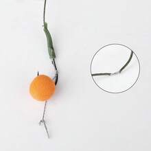 FTK 22cm 6pcs Leader Carp Fishing Hooks Hair Equipment With Line 30-60lb 2/4/6/8 # Europe Feeder Group Carp Hook Accessories