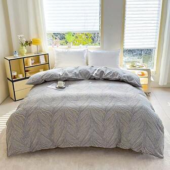 3pcs/Set Modern Minimalist Duvet Cover Set, Rectangular Comfortable Soft Dust-Proof Washable Bedding Set, Suitable For Bedroom Home Use, All Season (Excluding Comforter, Bed Sheet, Pillow Insert)