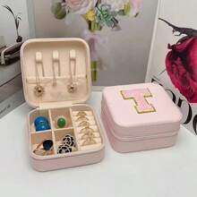 1 Hộp đựng trang sức giả da sang trọng có khóa kéo - Hộp đựng du lịch di động đựng hoa tai, vòng cổ, nhẫn và vòng tay, Nội thất lót vải nhiều ngăn, Quà tặng thanh lịch cho ngày cưới, ngày lễ tình nhân, ngày của mẹ, Hộp đựng trang sức, Thiết kế tinh tế, Sắp xếp gọn gàng, Hộp đựng trang sức Đồ dùng cần thiết khi đi du lịch Phụ kiện du lịch Túi du lịch Kỳ nghỉ Ngày lễ Trở lại trường Đồ dùng học tập Hộp đựng trang sức - Hồng - Xem 14