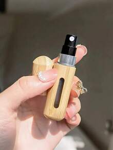 Chai xịt nước hoa cá nhân hóa, Bình xịt nước hoa sang trọng tùy chỉnh, Chai xịt nước hoa có vỏ tre, Chai xịt nhỏ có thể nạp lại, Chai xịt cầm tay cá nhân hóa, Quà tặng cho bạn bè, Quà tặng phù dâu - 5ml - Xem 4