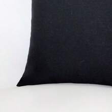 Printed Decorative Pillow With Full Zipper, Super Washable - 黑色 - 查看 2