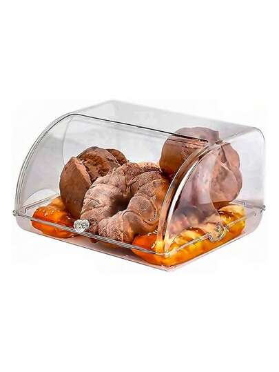 Panera con tapa enrollable Bluelander organizador de pan caja de almacenamiento para cocina 17x30.5x28cm recipiente de plásticos resistente accesorios básicos organizador alimentos mesa
