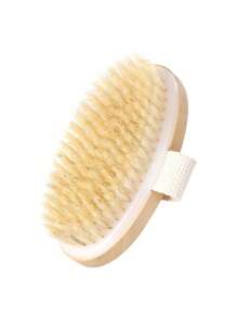 1pc Oval Shaped Dry & Wet Body Brush, Massage Exfoliating Handheld Round Shower Bath Brush, Soft Bristle Body Brush, Wooden Exfoliating Shower Dry Brush, Back To School, Travel Holiday Essentials, Hair Accessories For Women, Slick Back Brush, Barber Accessories, Hair Dryer, Hair, Barber, Hair Tools, Hair Products, Hair Dryer, Hair, Accessories, Hair Products, Hair Tools, Hair Brush, Barber, Barber Accessories, Hairdressing Equipment, Hair, Travel, Hair Products, Hair Tools, Hair Stuff, Barber, Barber Accessories, Barbershop, Hairdressing Equipment