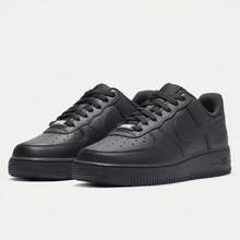 Nike Giày thể thao đế xuồng cổ điển đa năng Air Force 1 '07 dành cho nữ - màu đen - Xem 3