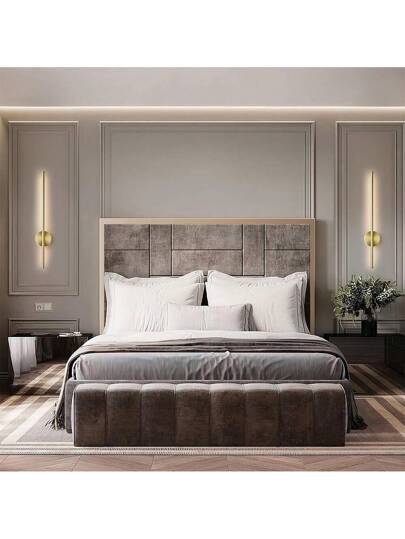 USB Rechargeable Wand Verlichting Black/Gold, 50/80cm, Touch Switch, Remote Control, Dimmable, Timer Infrared Sensor, No Wiring, Aluminum Lampshade, Battery Ideal Bedroom, Living Room, Staircase view 6