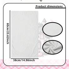 2/4/6/48 Stück Halloween Rosa Haus Muster Weiche Küchentücher/Handtücher, Multifunktional, schnell trocknende Geschirrtücher, geeignet für Küche, Feier, Hochzeit, Dekoration und mehr