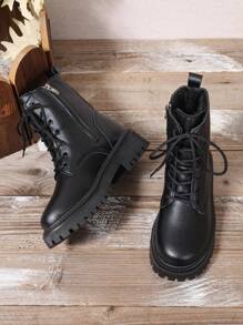 2025 New Autumn/Winter Women's Boots, Fashion Versatile Casual Boots, Side Zipper Women's Ankle Boots, Lace-Up Women's Shoes, Warm Winter Women's Boots, Flat Comfortable Women's Boots, Chelsea Women's Ankle Boots