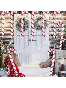 户外充气圣诞糖果棒气球，圣诞装饰用品，圣诞节 - 彩色 - 查看 7