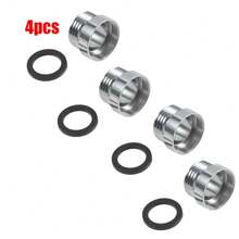 1pc Internal And External Fine Tooth Faucet Adapter 1/2 To M22 Female Faucet Brass 1/2 To M24 Male Faucet Adapter Fittings Kitchen Items Kitchen Accessories Kitchen Kitchen Tools