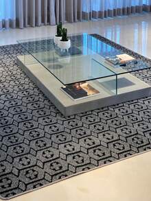 Tapetes CNM - Cinza Geométrico - Visão 1