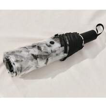 1 Transparent Umbrella, Frosted, Self-Folding, Easy To Carry, Cute Printed And Painted Umbrella, Simple And Elegant Umbrella For Summer Cooling, Beach, Travel