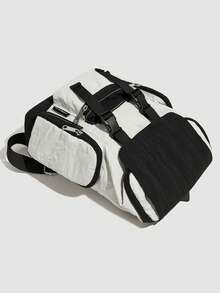 1pc Men's Backpack Oxford Cloth Material Multi-Pocket Fashion Casual Daypack, Suitable For School, Date, Party, Commute, Travel, Work Large Capacity Bag