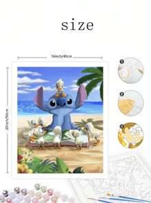 Disney Serie autorizada de la marca Disney Stitch. Un set de pintura digital al óleo sin marco de 40*50CM: Ilumina tu vida creativa y representa un mundo colorido. Pintura digital al óleo DIY, comienza tu viaje artístico. Es una excelente opción para la interacción, el intercambio y la relajación personal. También es adecuado para la creación personal, aliviar el estrés y disfrutar de momentos de paz. ¡Ven y experiméntalo ahora!