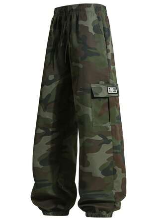 男士轻便休闲裤，直筒常规版型商务长裤，适合工作、旅行，适合休闲宽松迷彩工装裤，秋季