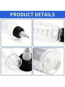 Chai đựng dầu dưỡng tóc 30/50/100/230ml có nắp đậy, dạng bóp, chai nhựa trong suốt, chai PET rỗng có vạch chia, chai đựng thuốc nhuộm tóc có vạch chia, tiện lợi để thoa lên chân tóc, hộp đựng mỹ phẩm có thể tái sử dụng với nắp vặn và vạch chia, thích hợp cho mực lỏng, sơn dầu, thủ công mỹ nghệ, chăm sóc tóc chuyên nghiệp, nhuộm và tạo kiểu tóc, vật dụng cần thiết khi đi du lịch. - Nhiều màu - Xem 3