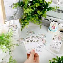 75PCS Thank You Gift Tags 2x3inch Floral Personalized Gift Tags With String For Wedding Birthdays Party Favors  Shower Bridal Shower-0166 - 樣式-1 - 查看 6