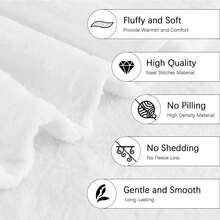 1pc Cartoon Monkey Pattern Printed Flannel Blanket, Simple Style Warm Plush Blanket For Home Decoration, Car, Outdoor, Gift, Multi-Functional All-Season Blanket - Style1 - View 5