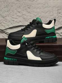 Minimalist Men's Shoes - Zero-Gravity Lightweight Running Shoes With Seamless Construction For Natural Gait Training - 黑綠色 - 查看 4