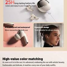 Lenovo ERAZER E30 Wireless Earphones, Long Battery Life, Bluetooth 5.3 Sports Earbuds, Stereo Deep Bass, In-Ear, ENC Noise-Proof Microphone, IPX4 Waterproof, Suitable For Fitness/Running, Wireless Earbuds - one-size - View 9