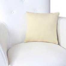 Printed Decorative Pillow With Full Zipper, Super Washable - Palha - View 1