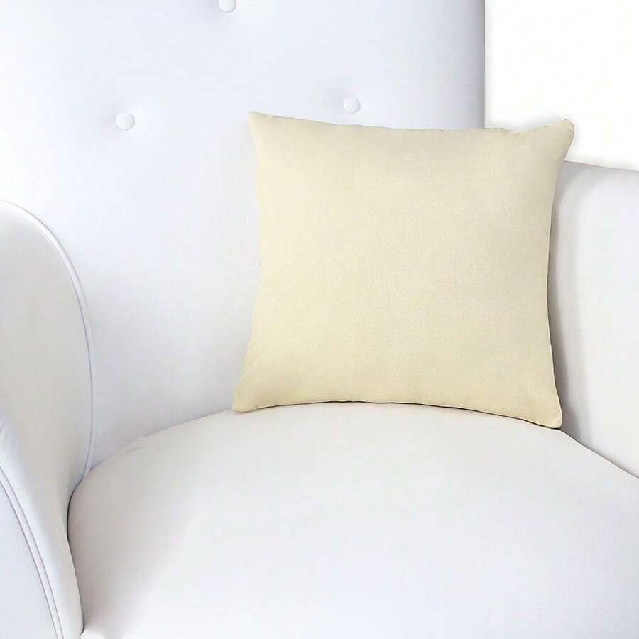 Printed Decorative Pillow With Full Zipper, Super Washable - Palha - View 1