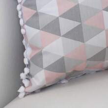 Printed Decorative Pillow With Full Zipper, Super Washable - Diamante rosa - Ver 2