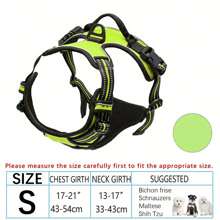 Arnés para perros, arnés para mascotas sin tirón con 2 clips para correa, chaleco acolchado suave ajustable para perros, chaleco reflectante Oxford sin ahogo con asa de control fácil para perros grandes - El chaleco y la cuerda no son un conjunto y deben comprarse por separado