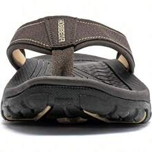 KIIU Mens Thong Sandals Indoor And Outdoor Beach Flip Flop - Brown 81 - View 3