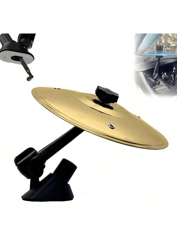 Pandereta Mini de Colores para Volante  | Tambor Decoración Musical Coche | Accesorio Divertido Auto, Fácil Instalación con Clip, Ideal Música en el Carro | Compacto y Ajustable