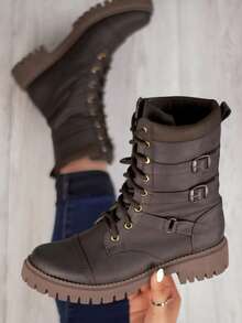 Women Ankle Boots & Booties - Brown - View 1