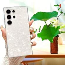 Simple & Elegant White Shell Pattern Phone Case Waterproof Shockproof Anti-Fall Scratch Resistant,International Version, Not The Domestic Version - White - View 2
