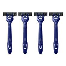 Harry's Men's Disposable Razors, 3-Blade Razors With Lubricating Strip And Pivoting Head, 4 Count - 1 - Xem 3