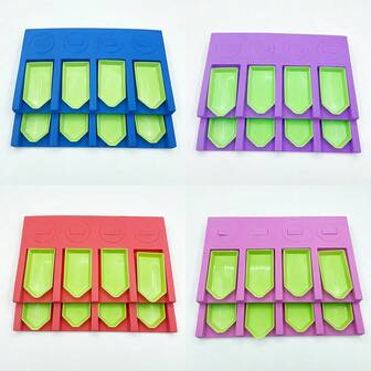 Set de 2 piezas Accesorios para pintura de diamantes, punto de cruz y mosaico de diamantes, incluye bandeja de espuma azul organizadora para cajas y contenedores de almacenamiento