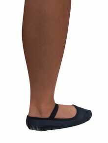 Sapatilha infantil para Ballet / Balé Korino inteira envio imediato Evidence Teles  Simples    Desportivo    Strass - Preto - Visão 4