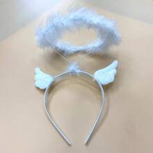 1 buc Elegant Angel Halo Headband Pene Hair Hoop pentru femei Prințesă Costume Cosplay Accesorii de păr Halloween
