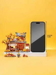 Juego de bloques de construcción en miniatura LOZ, decoración de escena callejera de panda, modelo de casa de árbol de flores de cerezo, recuerdo coleccionable, rompecabezas 3D de micropartículas, regalo del Día de San Valentín, regalo de cumpleaños para hombres y mujeres