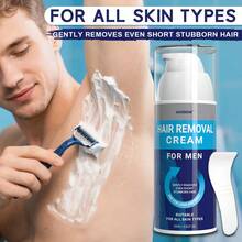 AUOSBNK 芦荟脱毛膏，男士须后油，刮毛脱毛，舒缓剃须后肌肤，夏季海滩必备，适用于手臂、腿部、胡须和身体，生日礼物，适合所有人群-100G - 藍色 - 查看 7