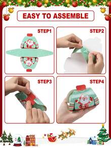 1 Set/24 Stück Weihnachtsgeschenkboxen mit Pullover-Design, Weihnachtsmann, Schneemann, Rentier Muster Weihnachtsboxen, Verpackungstüten, Weihnachtsparty Geschenkverpackung, Weihnachtspapierboxen, Weihnachtsgeschenk, Feiertagsparty Gastgeschenk, Festliches Geschenk, Fröhliche Weihnachten, Weihnachtsdekoration, Weihnachtsschmuck