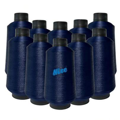 NICE LINES Kit 10 Fio Overloque 300g - Colorido - Costura Em Overloque