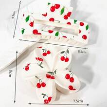 2 pezzi Accessori da donna stile ciliegia - Fermagli per capelli carini e dolci a forma di fiori di ciliegio, pinze per capelli a fiore adatte per una presa salda per uso quotidiano, accessori per capelli estivi alla moda, fermagli a claw per la bellezza, per vacanze e outfit invernali da donna