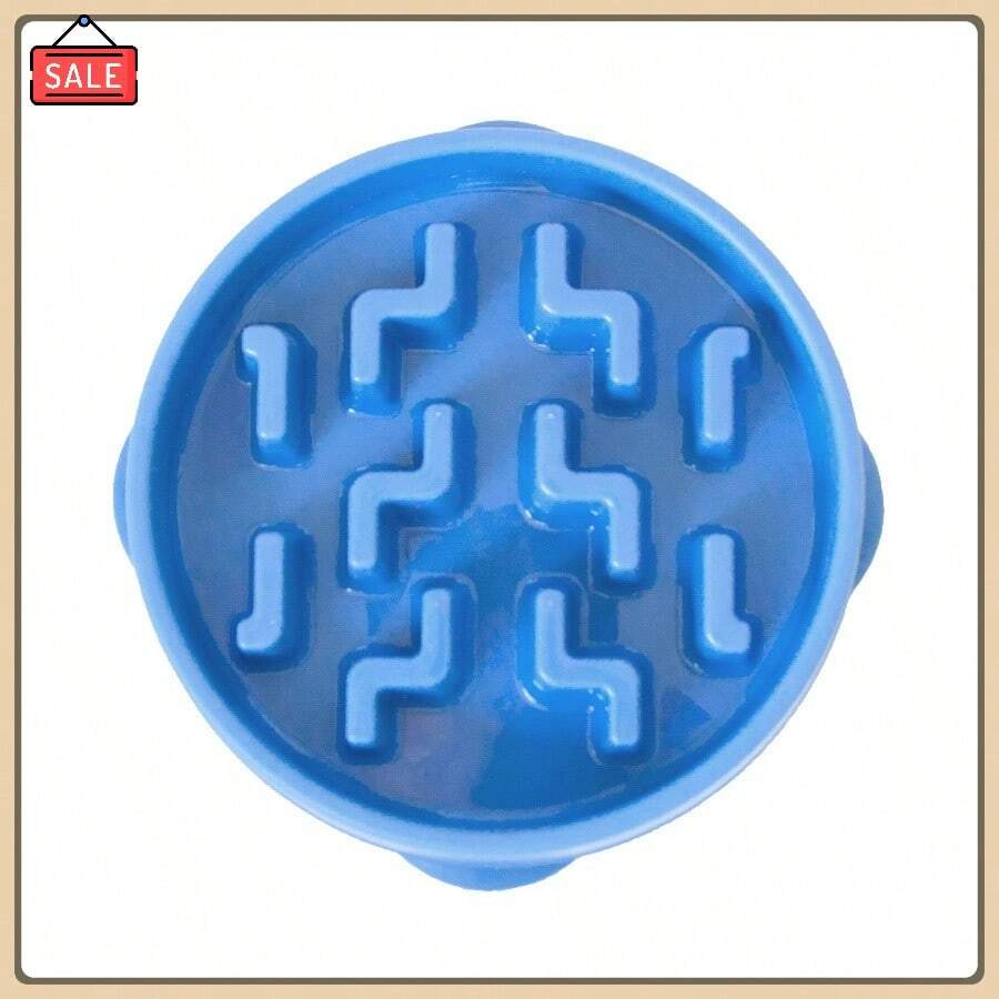 Pet Bowls,Fun Feeder Slo Bowl, Large Slow Feeder Dog Bowl, 4 Cups, Blue - 淺藍色+1+大號 - 查看 1