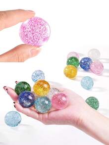 16 st/förpackning studsbollar för barnkalas, babyshower, studsbollar i stora mängder, goodiebag-fyllnad, festkorgfyllnad, superstudsbollar, festgåvor, presenter till pojk- och flickfest, födelsedagspresenter, babyshowerpresenter - Multifärgad - Visa 5
