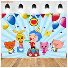 Fondo de fotografía con estilo de animación P-Plim (múltiples estilos) para teléfonos, papel fotográfico, fondos de fotografía y decoración navideña