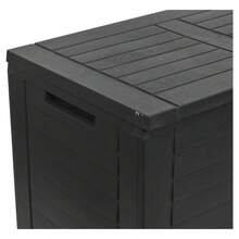 190 Litre Black Outdoor Garden Storage Box Organiser Plastic