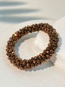 1pc Women's Colorful Rhinestone Elegant Luxury Bracelet (Color Assorted)