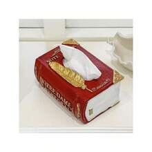 1 Stück kreative Buch-förmige Taschentuchbox für Zuhause, Papierhandtuchhalter für Wohnzimmer, Aufbewahrungsbox für das Büro