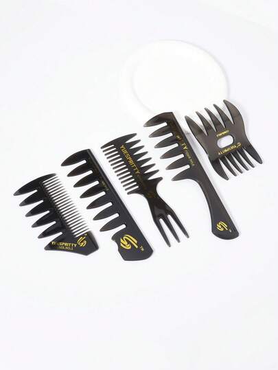 African Styling Comb Set, Professional Hairstyling Comb, Afro Pick Comb, Barber Comb, Wide Tooth Comb, Detangling Comb, Multi-Purpose Hair Comb For Dyeing, Styling And Scalp Relaxation, Unisex,Hair Brush,Slick Back Brush,Styling Brush,Curly Hair Brush,Edge Brush,Hair Comb,Brush Hair,Hair Brush Set,Comb Hair,Comb For Curls,Detangling Brush,Hair Brush For Women,Hair,Travel,Hair Products,Hair Tools,Hair Stuff,Barber,Barber Accessories,Barbershop,Hairdressing Equipment