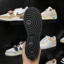 Nike Giày thể thao đế xuồng cổ điển đa năng Air Force 1 '07 dành cho nữ - màu đen - Xem 9