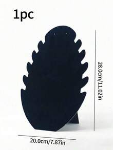 1 pezzo Nero Singolo, Set da 2 pezzi Elegante Supporto per Collana in Peluche, Cavalletto Organizzatore per Gioielli