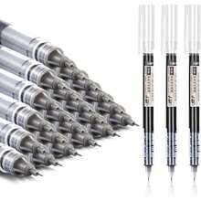 0.5mm Extra Fine Liquid Ink Rollerball Pens – Black, Blue & Red Ink | Smooth Writing Pen Set For School, Office, Journaling & Back To School Supplies(6/10/20pcs) - 藍色 - 查看 1